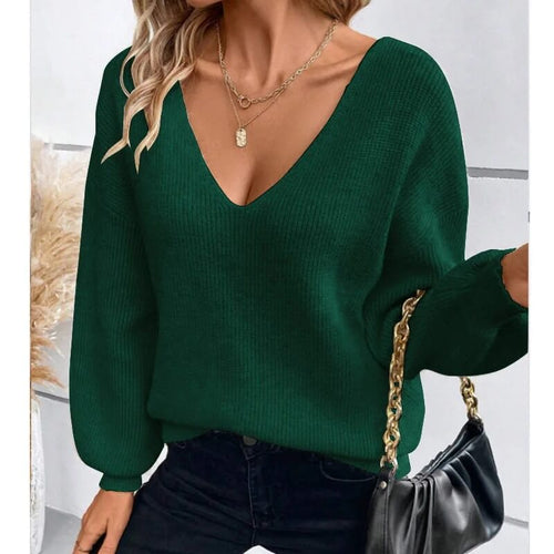Pull en Maille à Dos Nu Jovelle - Vert / 34