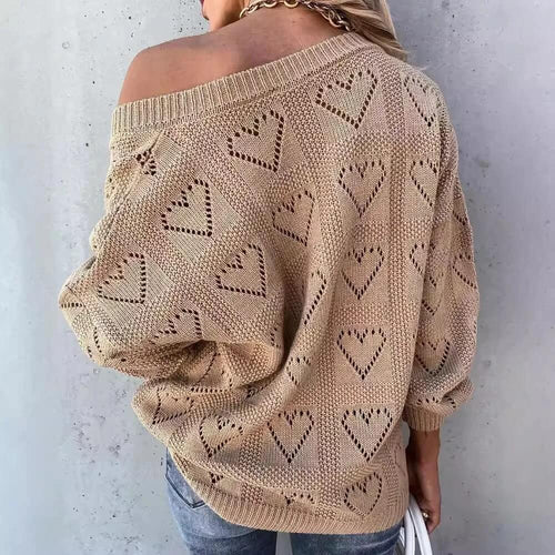 Pull en maille ajourée Lysiane