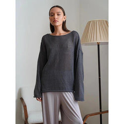 Pull Fin en Maille Ajourée Maeliane