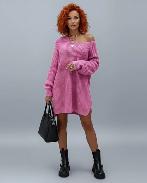 Pull Long en Maille Ajourée Niselle