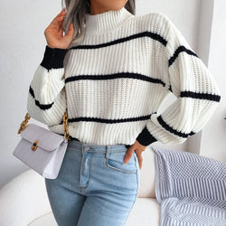 Pull Tricoté à Rayures Soleira - Blanc / 34