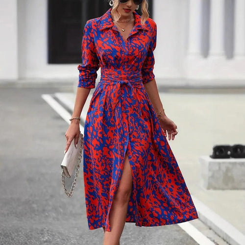 Robe Chemise Midi Imprimée Amalfi