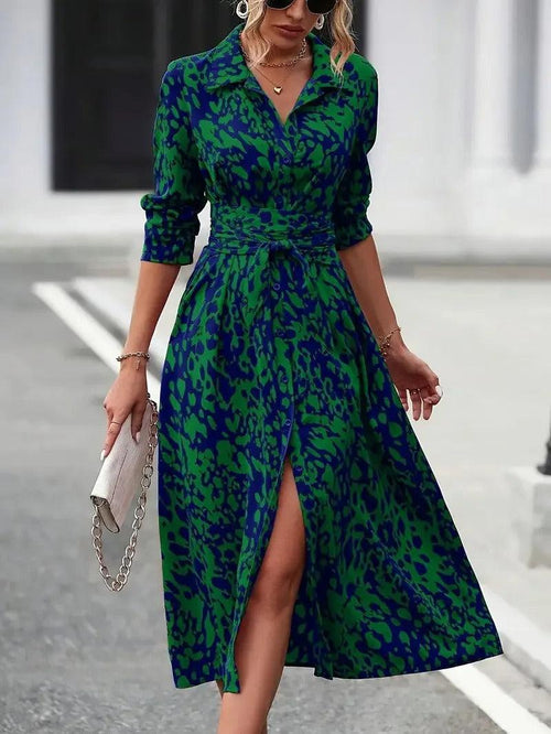 Robe Chemise Midi Imprimée Amalfi