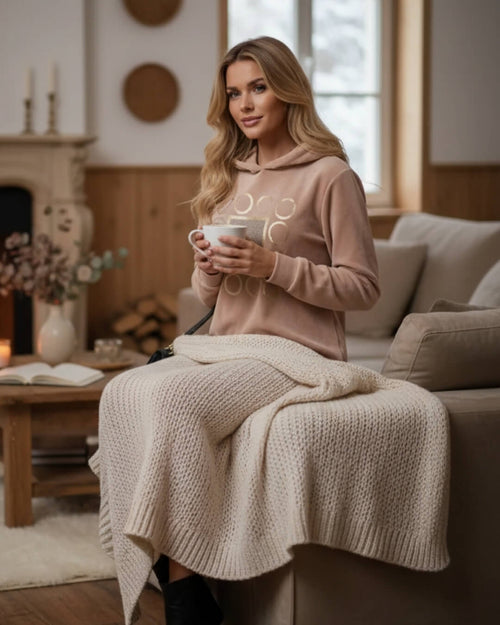 Robe Cocoon Alvéra — Velours Doux & Style Décontracté