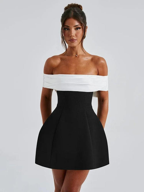 Robe Courte de Cocktail à Nœud Alix
