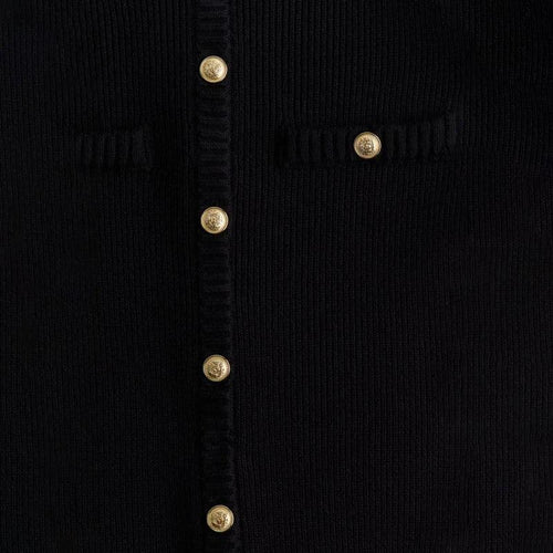 Robe Courte en Maille Côtelée Victoire