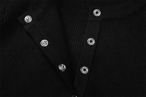 Robe Courte Moulante en Maille Côtelée Ségolène