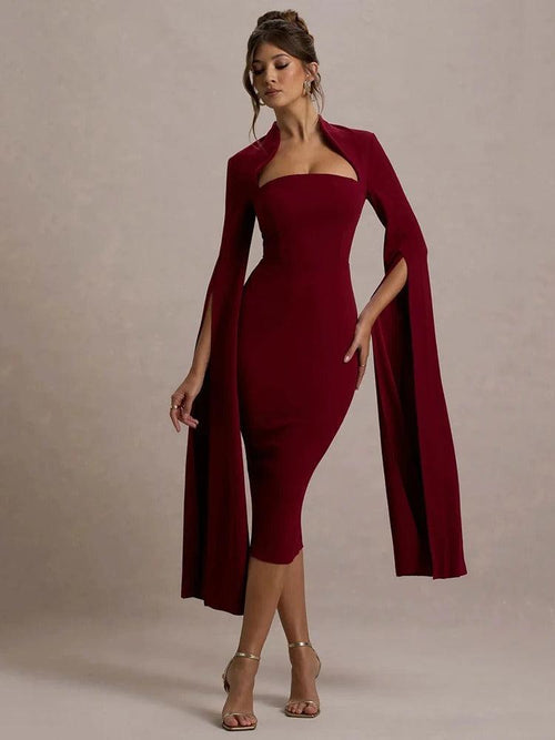 Robe de Soirée à Manches Cape Luna