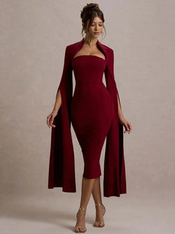 Robe de Soirée à Manches Cape Luna