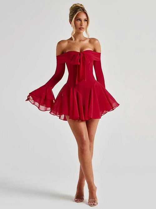 Robe de Soirée Épaules Dénudées Léonie