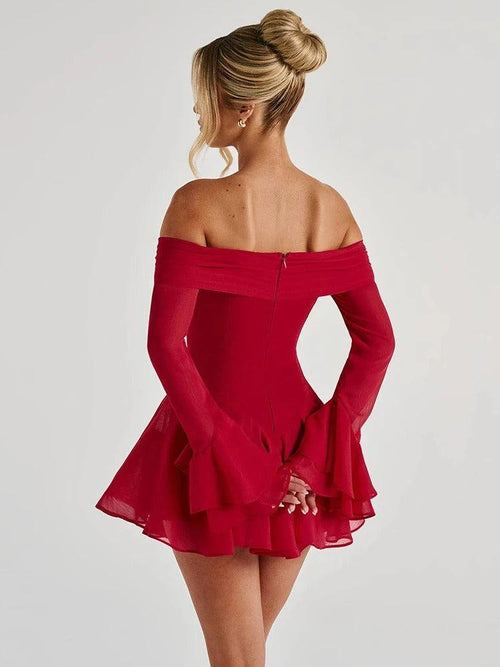 Robe de Soirée Épaules Dénudées Léonie