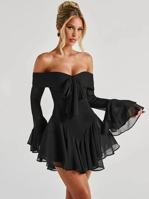 Robe de Soirée Épaules Dénudées Léonie