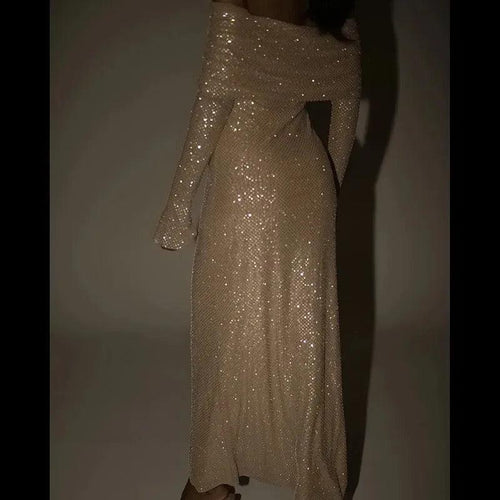 Robe de Soirée Longue à Sequins Estoril