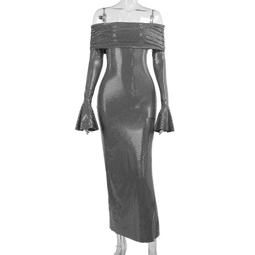 Robe de Soirée Longue à Sequins Estoril