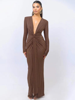 Robe de Soirée Longue Drapée Manon