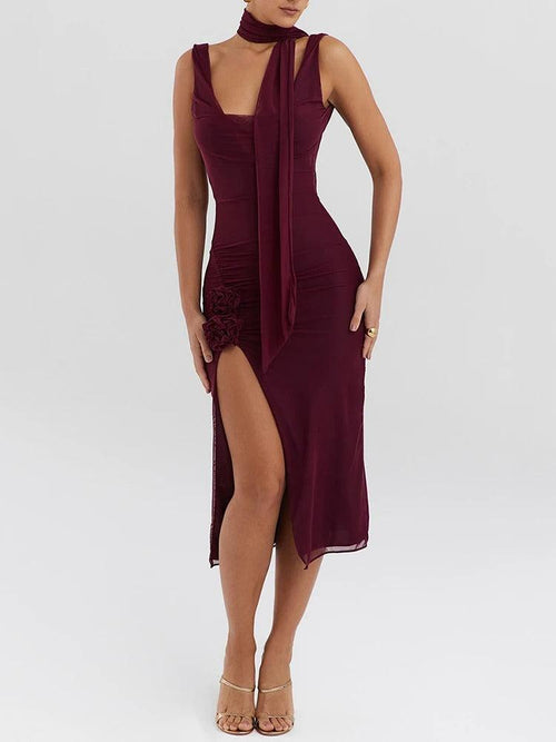 Robe de Soirée Midi Dos Nu Éloïse