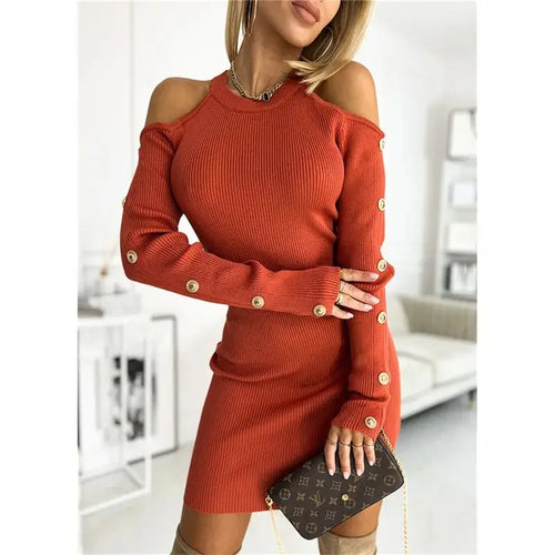 Robe en Maille Épaules Dénudées Ariane