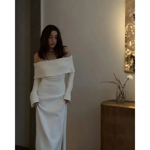 Robe Longue Bi-Matière Siloé Valérie