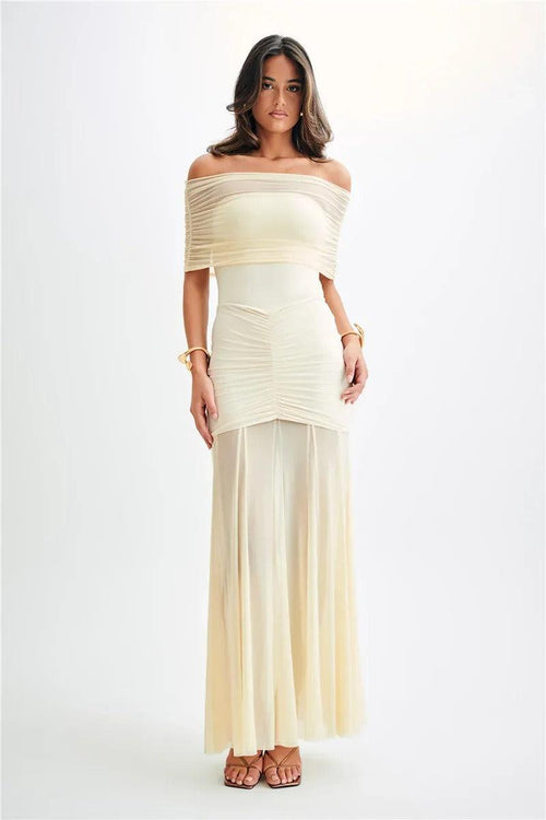 Robe Longue Bustier en Tulle Vero