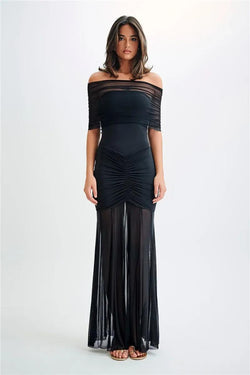 Robe Longue Bustier en Tulle Vero