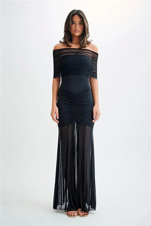 Robe Longue Bustier en Tulle Vero