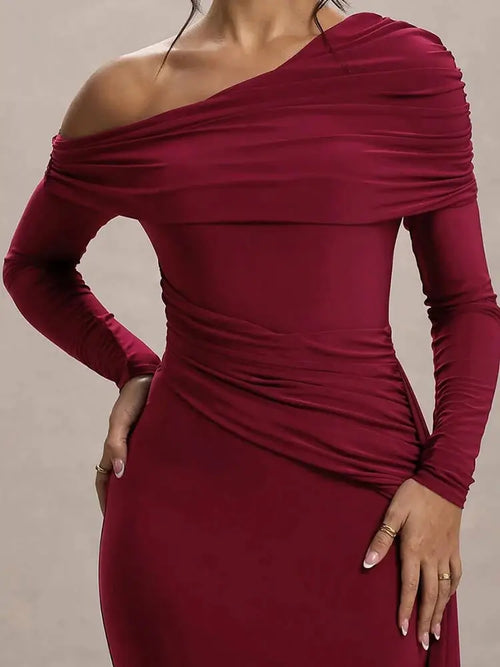 Robe Longue de Soirée à Épaules Dénudées Geneviève