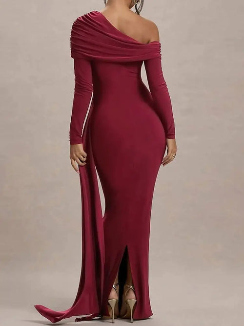 Robe Longue de Soirée à Épaules Dénudées Geneviève