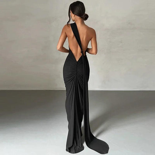 Robe Longue de Soirée Asymétrique Pénélope
