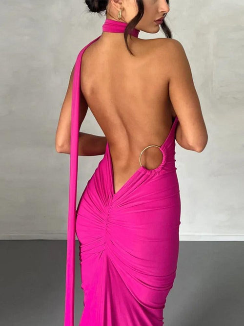 Robe Longue de Soirée Asymétrique Pénélope