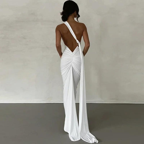 Robe Longue de Soirée Asymétrique Pénélope