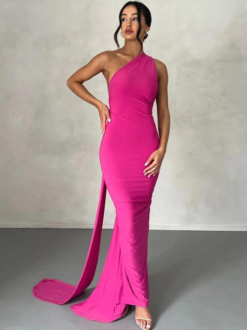 Robe Longue de Soirée Asymétrique Pénélope