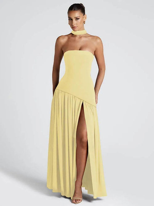 Robe Longue de Soirée Bustier Océane