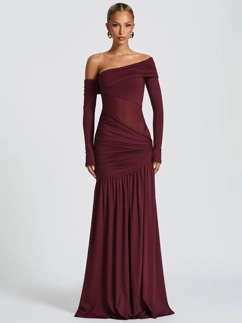 Robe Longue de Soirée Épaules Dénudées Victoire