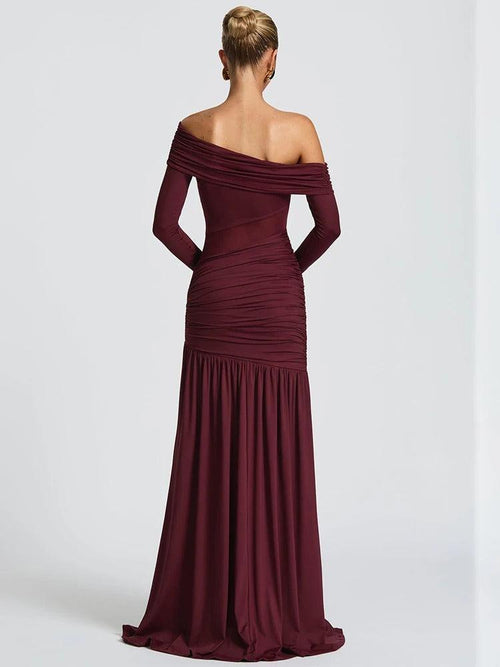 Robe Longue de Soirée Épaules Dénudées Victoire