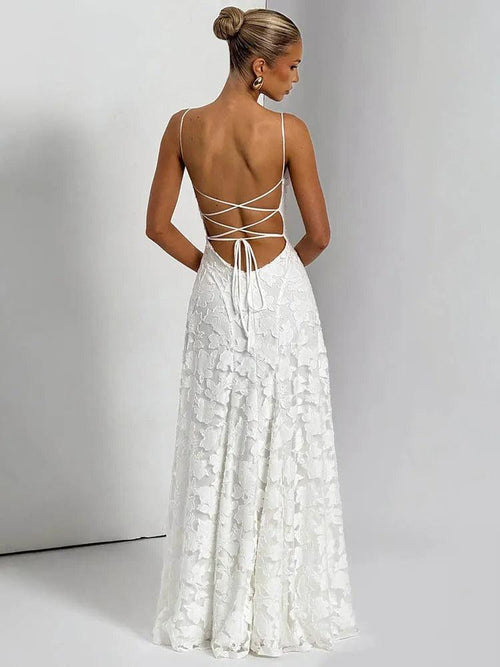 Robe Longue de Soirée Évasée Mona