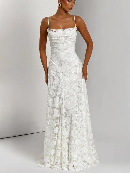 Robe Longue de Soirée Évasée Mona