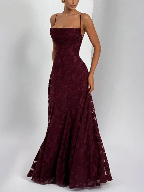 Robe Longue de Soirée Évasée Mona