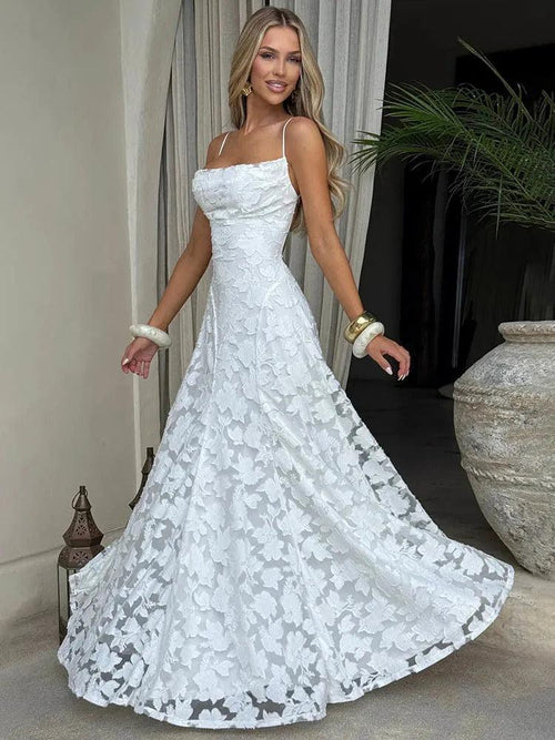 Robe Longue de Soirée Évasée Mona