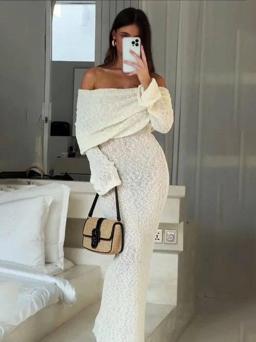 Robe Longue en Tricot Bouclé Verona