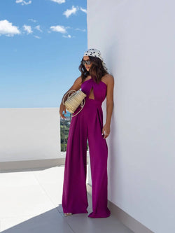Robe Longue Encolure Américaine Delia - Fushia / 34