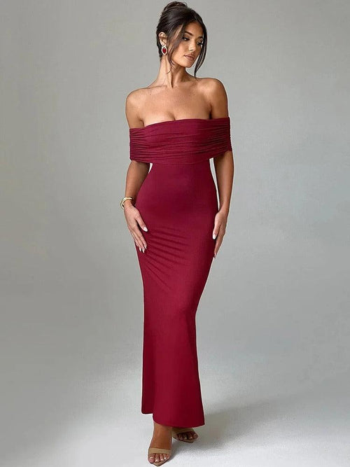 Robe Longue Épaules Dénudées Calista