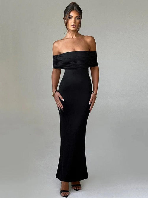 Robe Longue Épaules Dénudées Calista