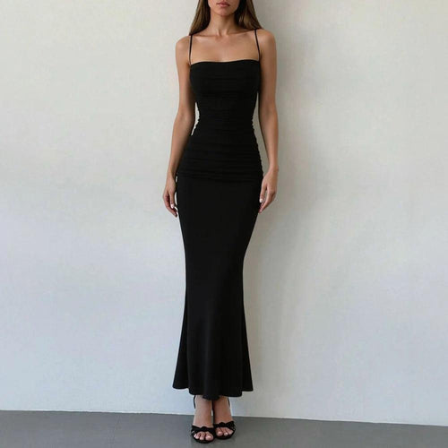 Robe Longue Moulante à Bretelles Odessa