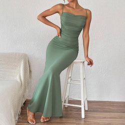 Robe Longue Moulante à Bretelles Odessa