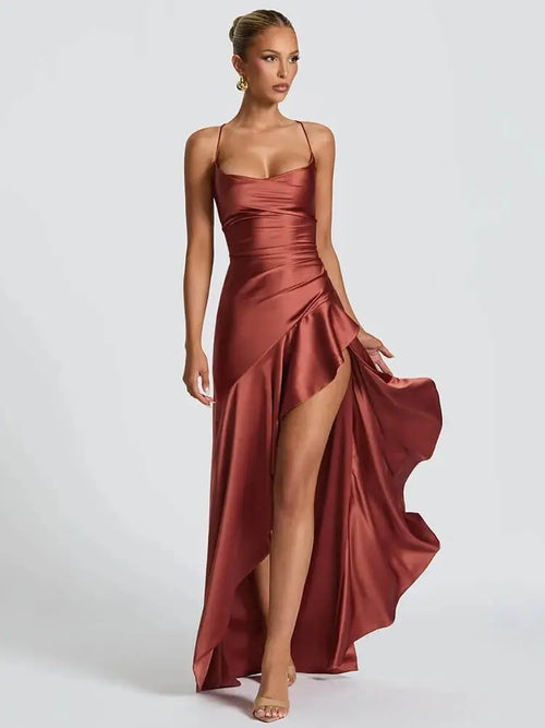Robe Longue Satinée Raphaëlle