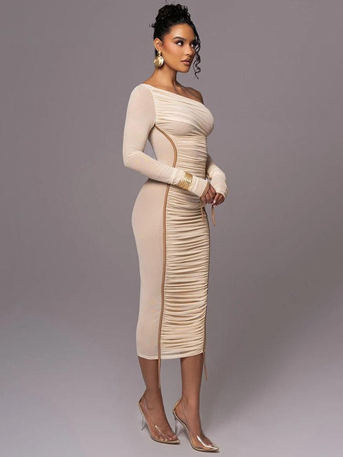 Robe Midi Asymétrique Iris