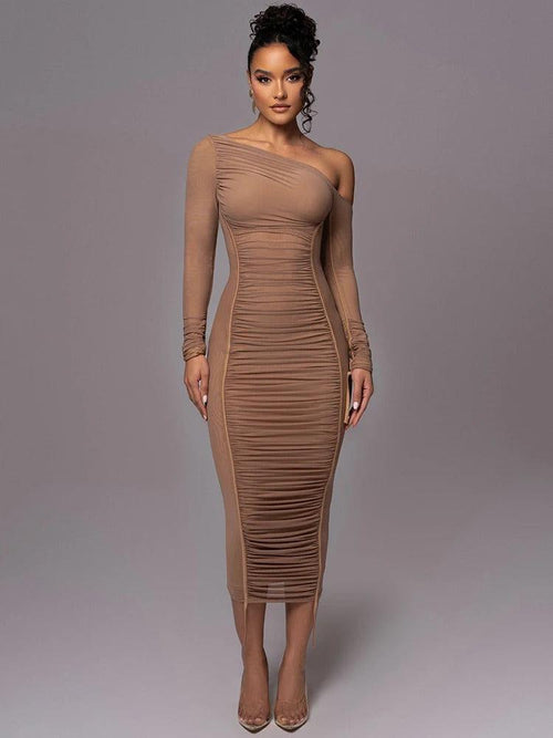 Robe Midi Asymétrique Iris