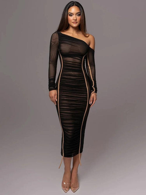 Robe Midi Asymétrique Iris