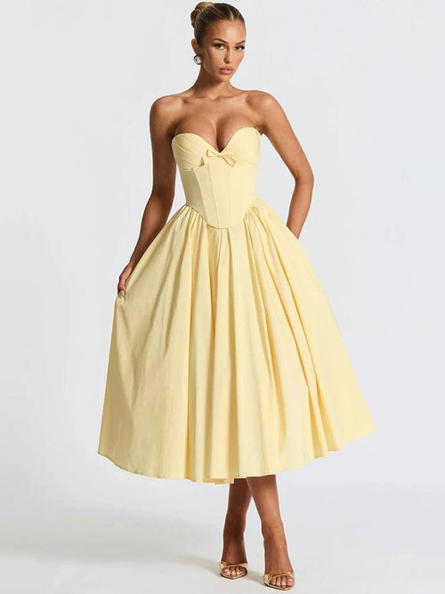 Robe Midi Bustier Style Corset Constance
