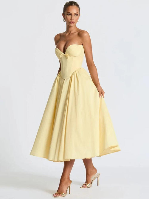 Robe Midi Bustier Style Corset Constance